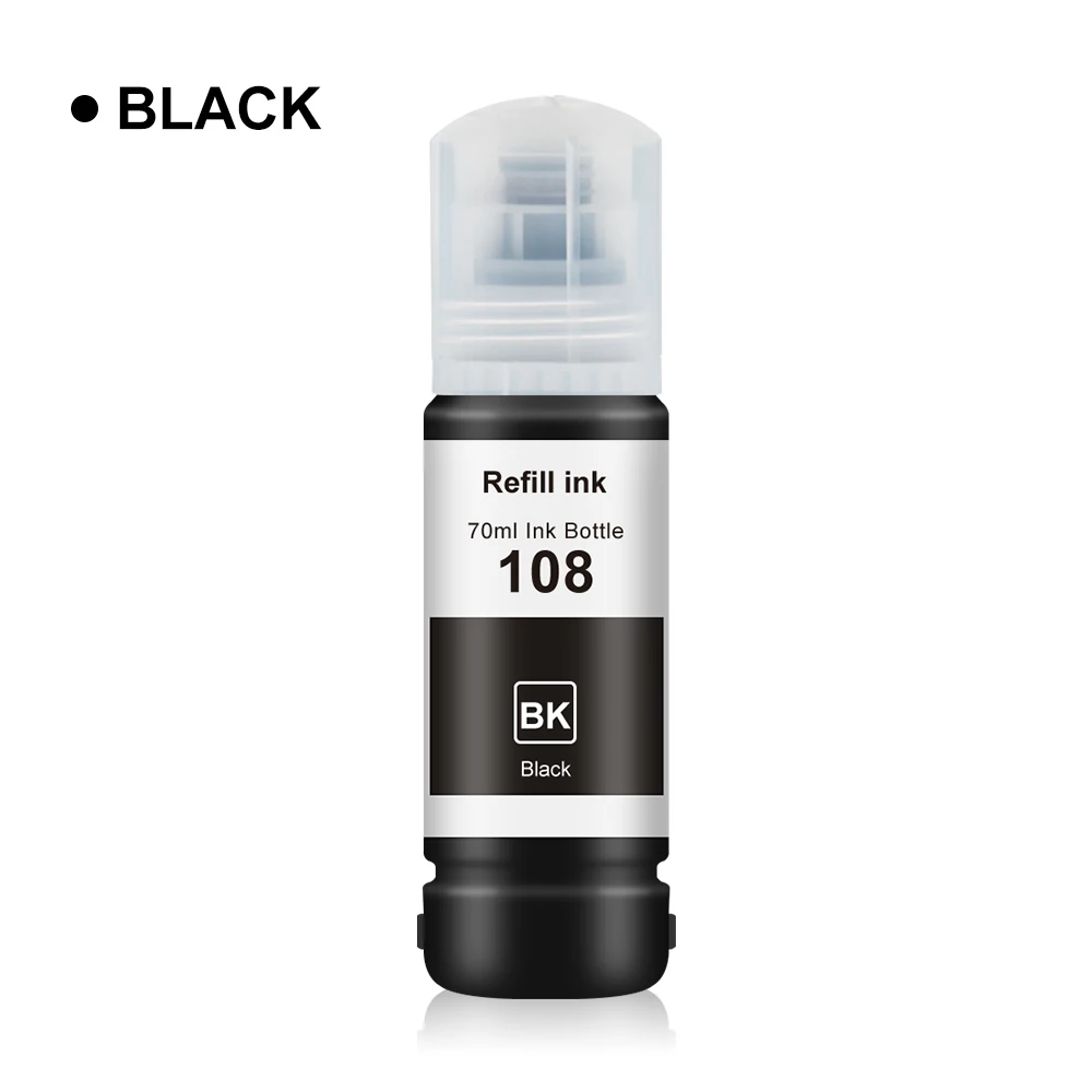Ink Refill Dye Ink Kit Ink Refill Kit Dye Ink Refill Inkjet Printer Ink Ink Cartridge Refill Kit 6Colors/set Epson 108 Ink Refill epson L8050 L18058 ET-18100 L18050 Printer T09C C13T09C14A Water Based Bottle
