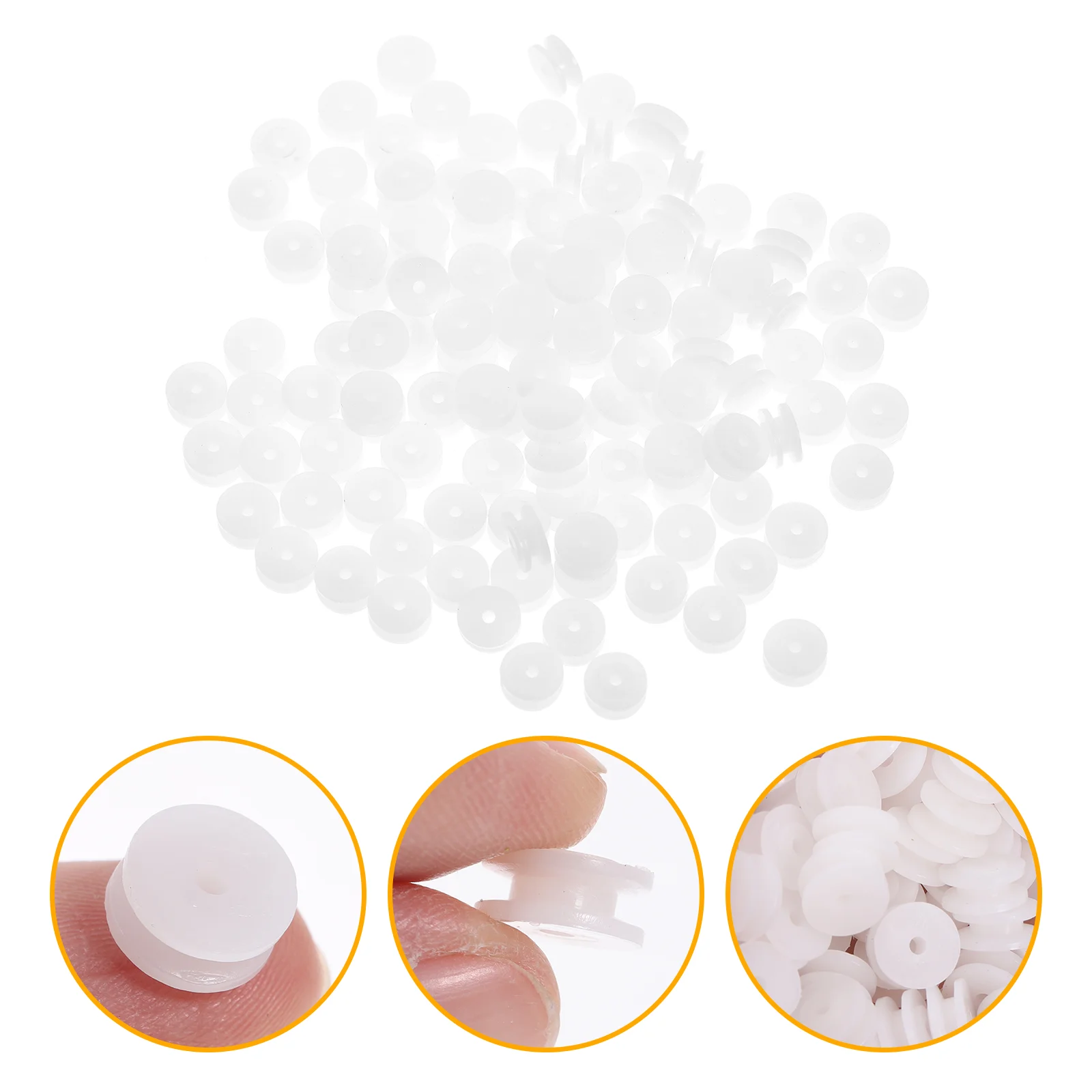 

100 Pcs Pulley Gear Motor Toy Plastic for Robot Toys Remote Control Belt Models