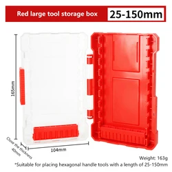 Portable Water - Resistant Drill Bit Storage Case with Hanging Feature and Multiple Size Compartments (A4)