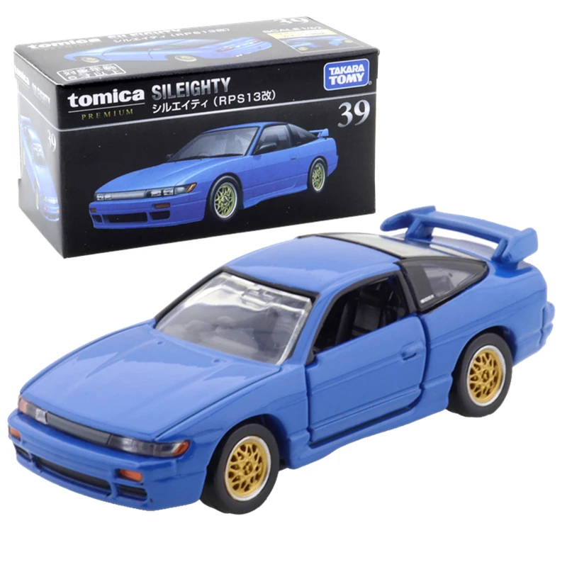 Takara Tomy Tomica Premium No.39 Nissan серебристо-восемьдесят RPS13 Kai Initial D детская модель автомобиля металлическая модель мальчика Takara Tomy Tomica Premium No.39 Nissan серебристо-восемьдесят RPS13 Kai Initial D детская модель автомобиля металлическая модель мальчика