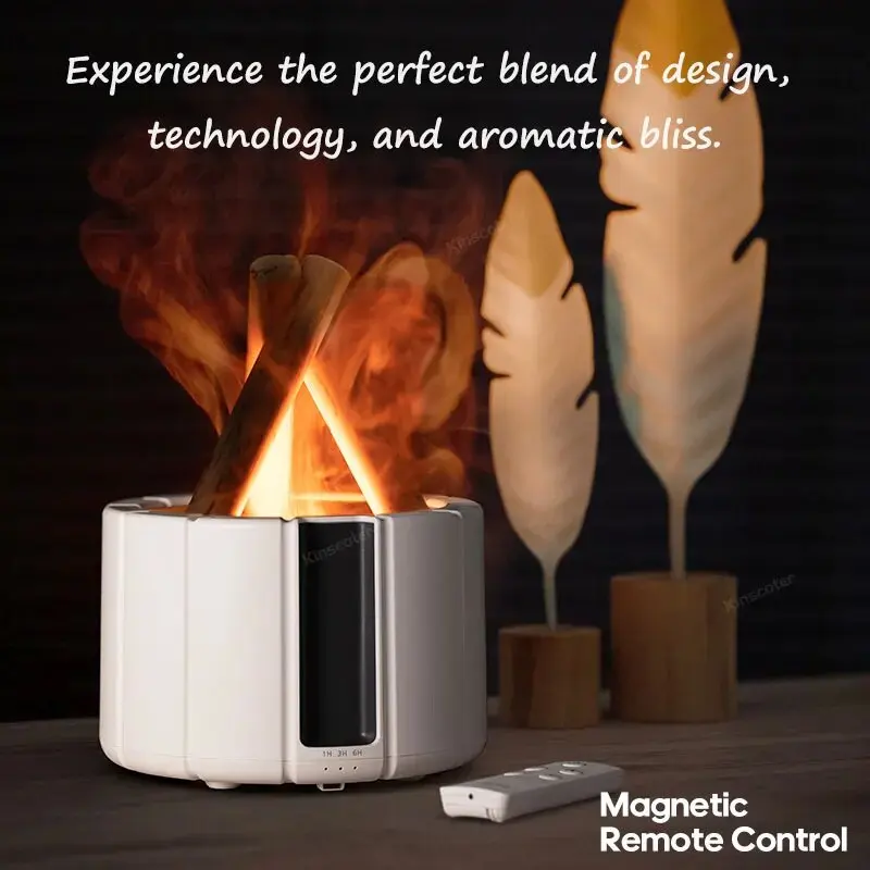 Aromatherapy Machine Simulated campfire aromatherapy machine air humidifier ultrasonic atomizer essential oil diffuser