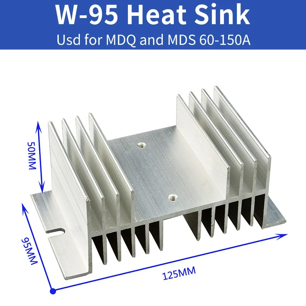 MDS100A/1600V Three Phase Rectifier Bridge Installing The W-95 Heatsink Three Phase Biode Bridge Rectifier 100A