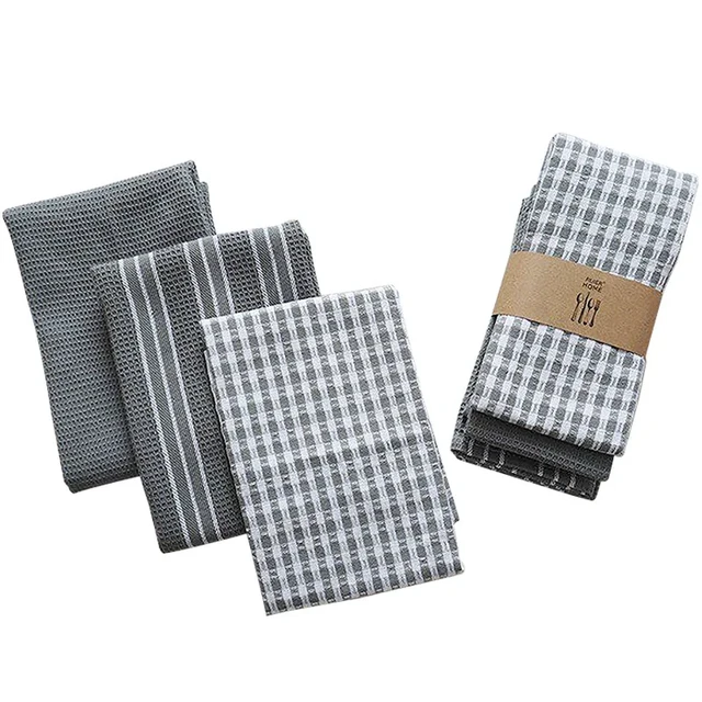 Ultra Absorbent Kitchen Set Cloths  Kitchen Towels Cotton Dish Towels -  100% Cotton - Aliexpress