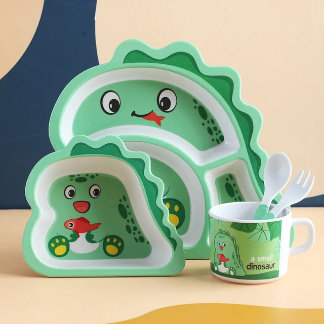 Coffret Repas Bébé Vaisselle Enfant Assiette Compartiment Mug Bol