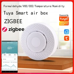 Aubess – boîte à Air intelligente Tuya ZIGBEE 3.0, détecteur d'alarme d'automatisation, capteur de formaldéhyde/thc/dioxyde de carbone/température/humidité 