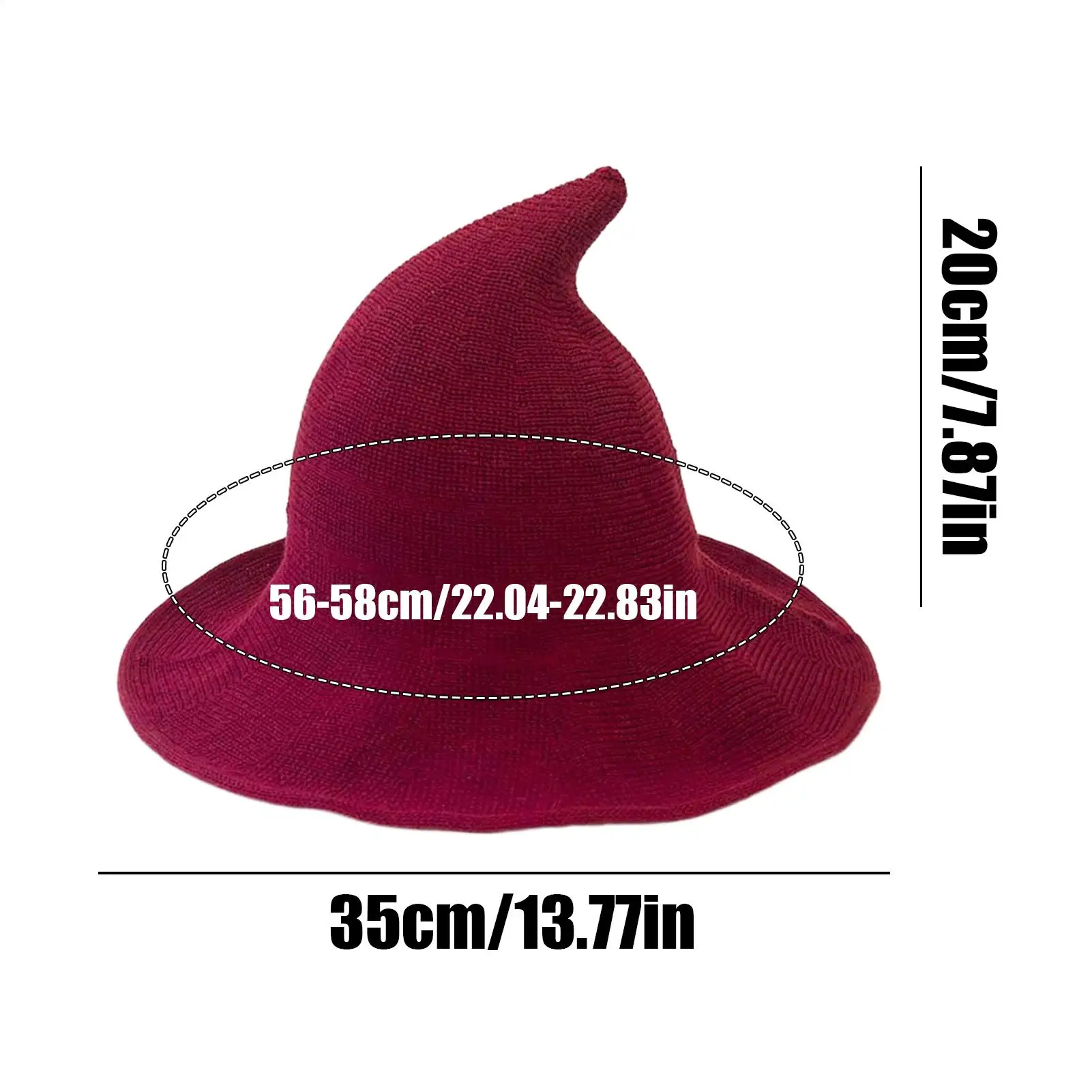 Enchanting Foldable Wide Brim Witch Hat with Adjustable Size – Perfect for Halloween and Masquerade Parties