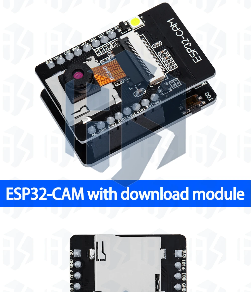 1PCS EGBO ESP32-CAM-MB WIFI ESP32 CAM Bluetooth Entwicklung Board mit OV2640 Kamera MICRO USB zu Seriellen Port CH340G 4,75 V-5,25 V – Detail 7