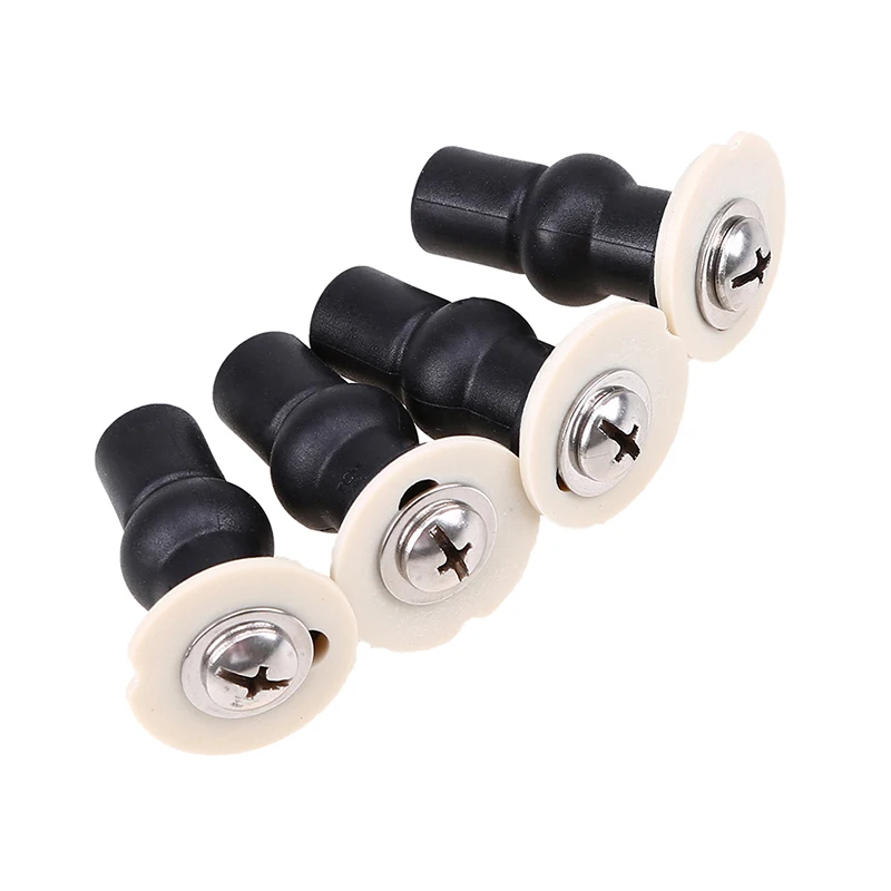 Toilet Seat Hinges Bolt Expanding Small Universal Toilet Seat Screws Rubber Top Nuts Screw Fixings Blind Hole Fittings 2/4Pcs toilet seat accessories toilet hinge replacement