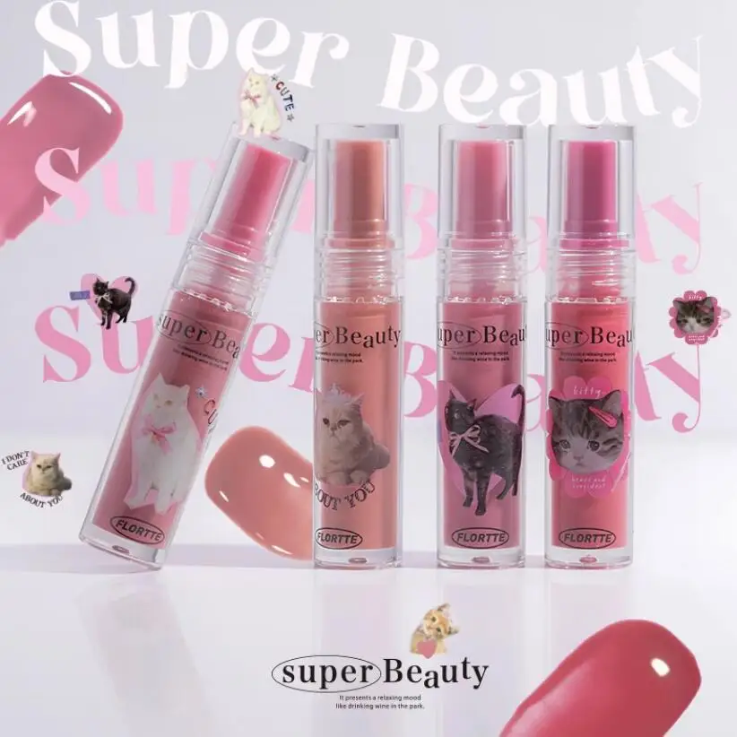 FLORTTE Makeup Kit Full Professional Lip Essence Honey Lip Glaze Complete Gift Set Makeup Set Box Full Bag Balm