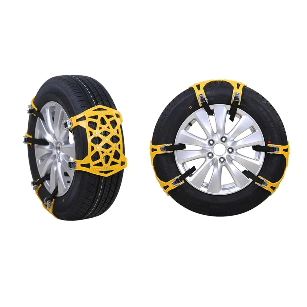 Snow anti-skid chains Wheel anti-skid chain pocket Tire cow tendon sleeve Car rescue tools 1 Pcs Car chains