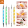 2 Heads Nail Art Dotting Pen Professional Manicure Tools Nail Brushes Set UV Gel Drawing Pen DYI Nail Painting Brush Tools 1