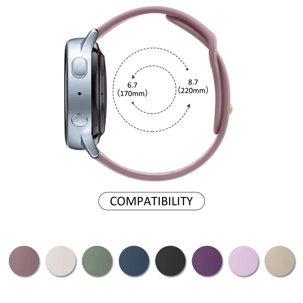 Versatile 20mm & 22mm Silicone Watch Band – Premium Strap