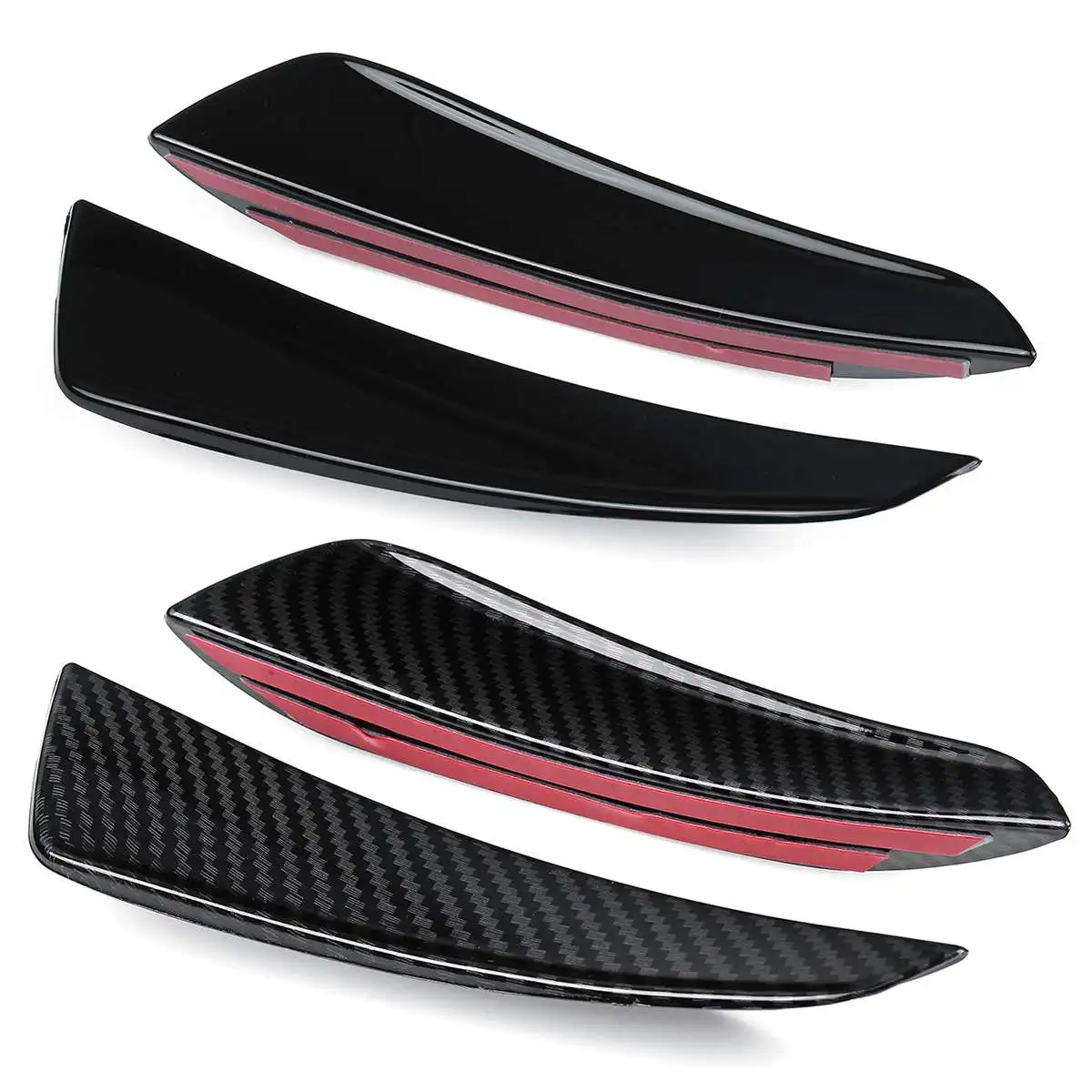 Pair Front Bumper Outer Side Splitter Canard Trim for Mercedes-benz A Class W177 A180 A200 A220 A250 AMG car bumper spoiler bumper lip front bumper decoration