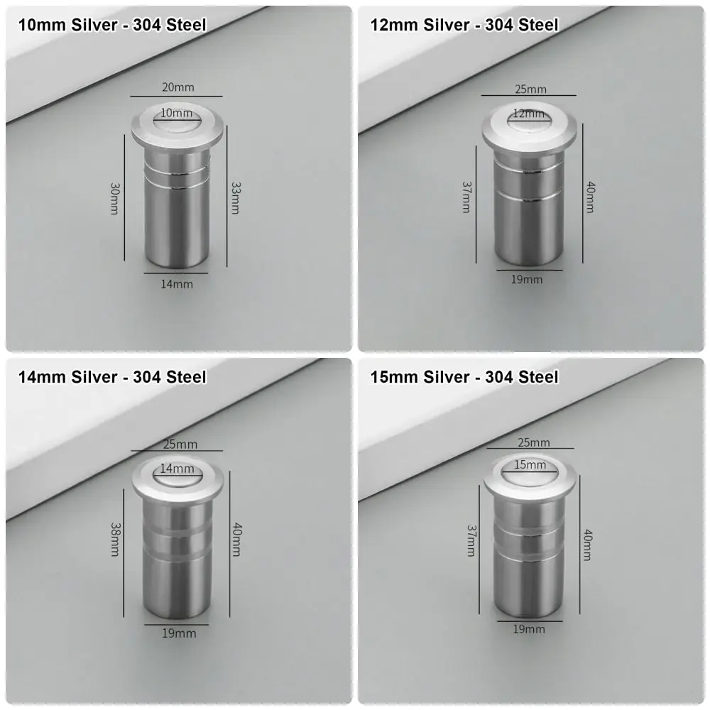 1Pcs Dustproof Door Bolt Cover Stainless Steel with Accessories Latch Cover Sandproof Invisible Door Latch Protection Cover Door