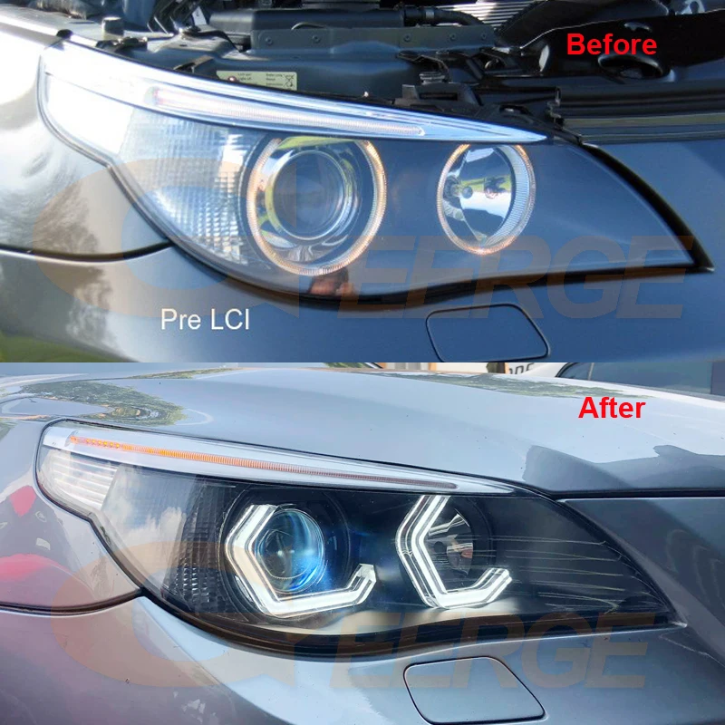 Sinolyn Angel Eyes LED For BMW X5 E70/E53 Xenon Headlight Light Ring DTM  Halo Lamps LED Tuning Switchback Turn Signal Retrofit - AliExpress