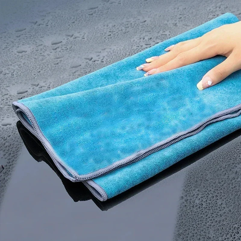 Thickened Car Cleaning Towel Multifunctional Water-absorbent Coral Velvet Microfiber Non-harming Car Special Car Wash Towel