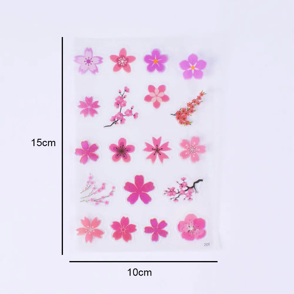 Silicone world Transparent Decorate Stickers for Epoxy Resin Mold UV Resin Stickers Filler Resina Crystal Sticker Jewelry Making