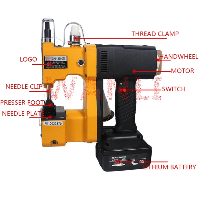 GK-890D 휴대용 무선 충전식 리튬 배터리 씰링 기계