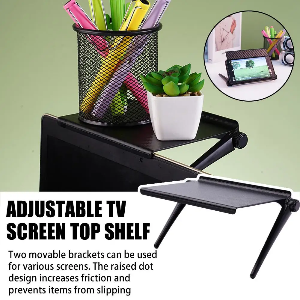 Adjustable TV Screen Top Shelf Display Shelf Computer Monitor Riser Desktop Stand TV Rack TV Top Monitors Simple Bracket 10 Adjustable TV Screen Top Shelf Display Shelf Computer Monitor Riser Desktop Stand TV Rack TV Top Monitors Simple Bracket