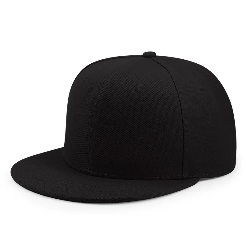 Baseball Caps For Men Women Unisex Hip Hop Solid Color Flat Brim Snapback Hats For Women Spring Summer Sun Hat Street Dance Kpop - 2