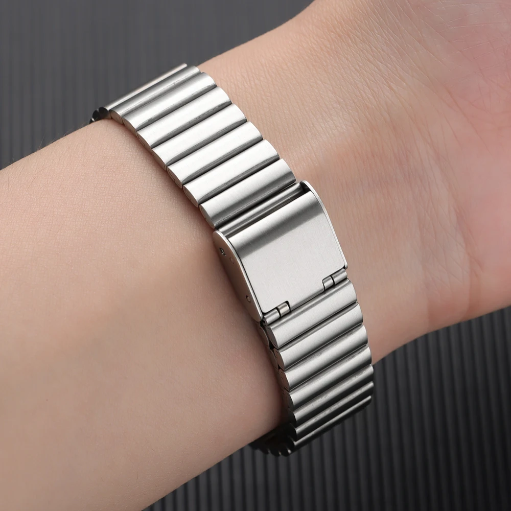 Stainless Steel Watch Band - Elegant Metal Strap in Multiple Sizes