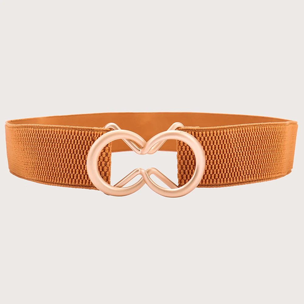 

New European And American Style Waist Seal Women's Wide Black Elastic Fashionable Belt With Skirt Decorative Belts SCB0289