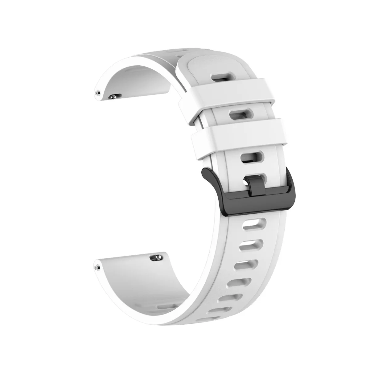 Versatile Silicone Smartwatch Replacement Strap, 22mm/20mm