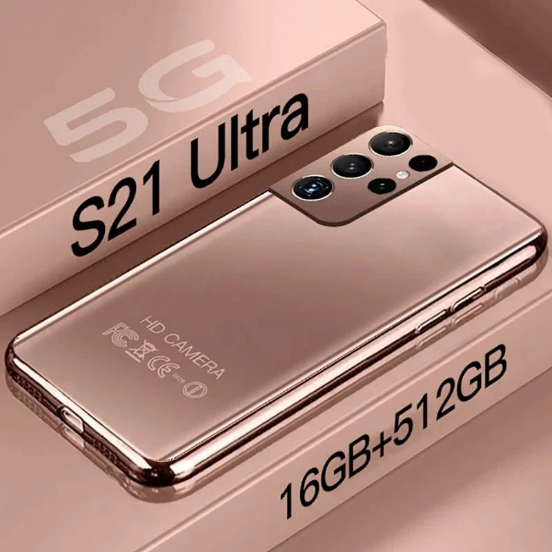 S21 Ultra 5G Smartphone Global Version 7.3 Inch 16GB 512GB 6800mAh Android Celular Mobile Phones Dual Sim Unlocked Smart Phone |