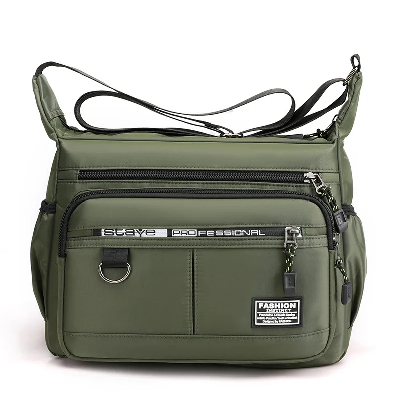 1pcs Business Travel Oxford Cloth Large Capacity Shoulder Bag, Wear-Resistant Waterproof Multi-Compartment Sling Bag