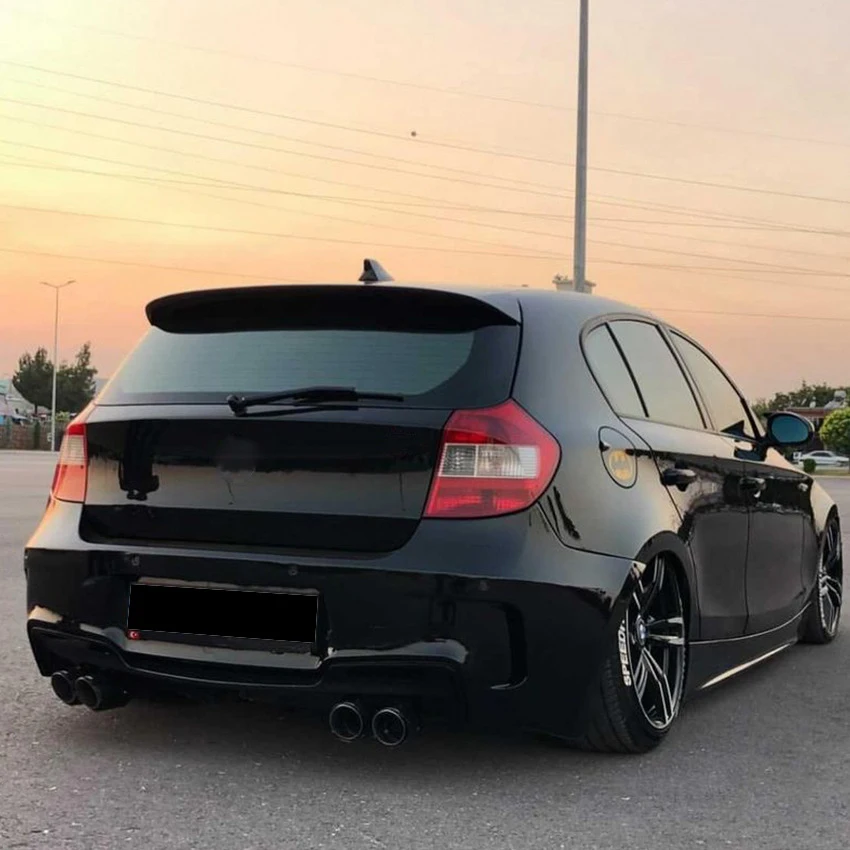 Car Roof Spoiler Rear Trunk Spoiler Rear Wing ABS Body Kits Tuning For BMW 1 Series Hatchback E81 E87 120i 118i 116i 2004-2011 car rear wing spoiler car roof spoiler