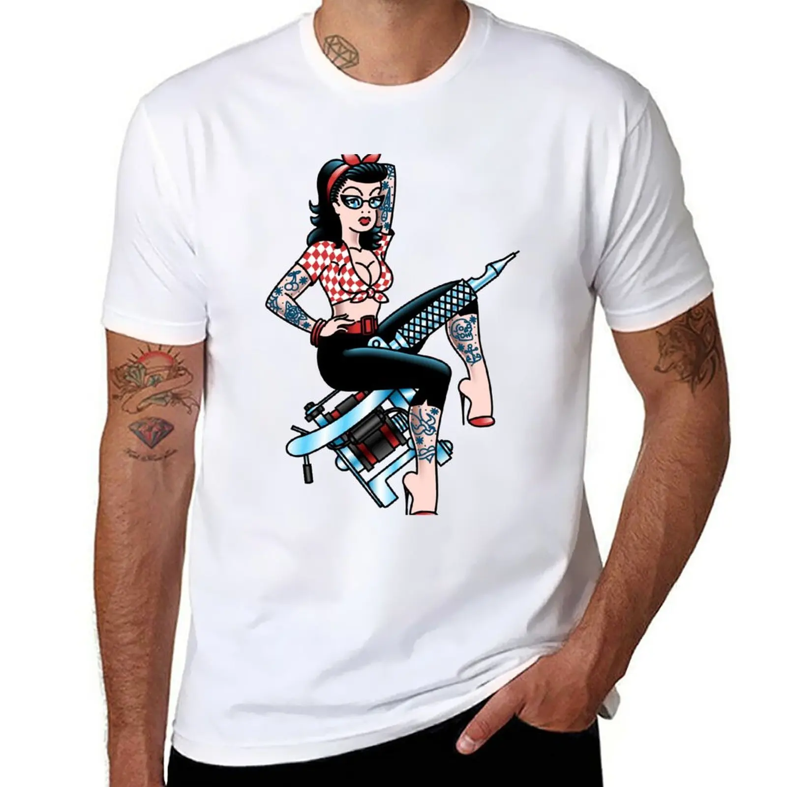 New Salt-Dog American Tradizionale Lowbrow Hot Rod Rockabilly Tattoo Pin-Up T-Shirt Cat Shirts Magliette Per Uomo