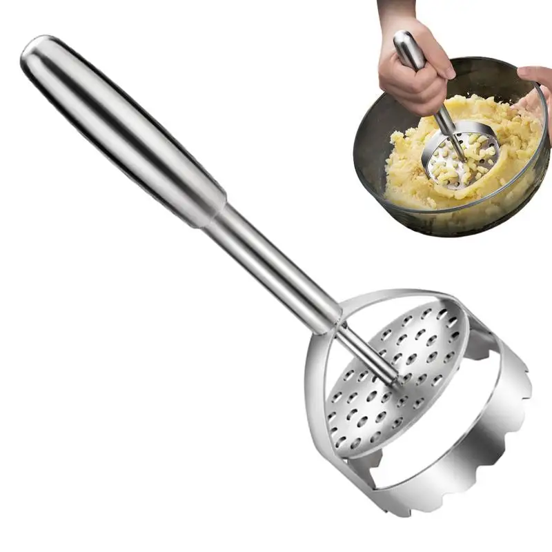 

Potato Masher Kitchen Tool Stainless Steel Masher Kitchen Pumpkin Garlic Vegetable Fruit Mud Press Grinder Crusher Kitchenware