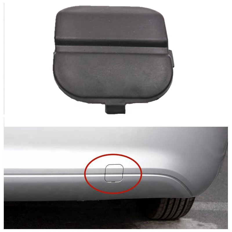 Cafoucs Car Rear Bumper Tow Trailer Cover For Ford Focus 2009 2010 Towing Hook Decoration Cap