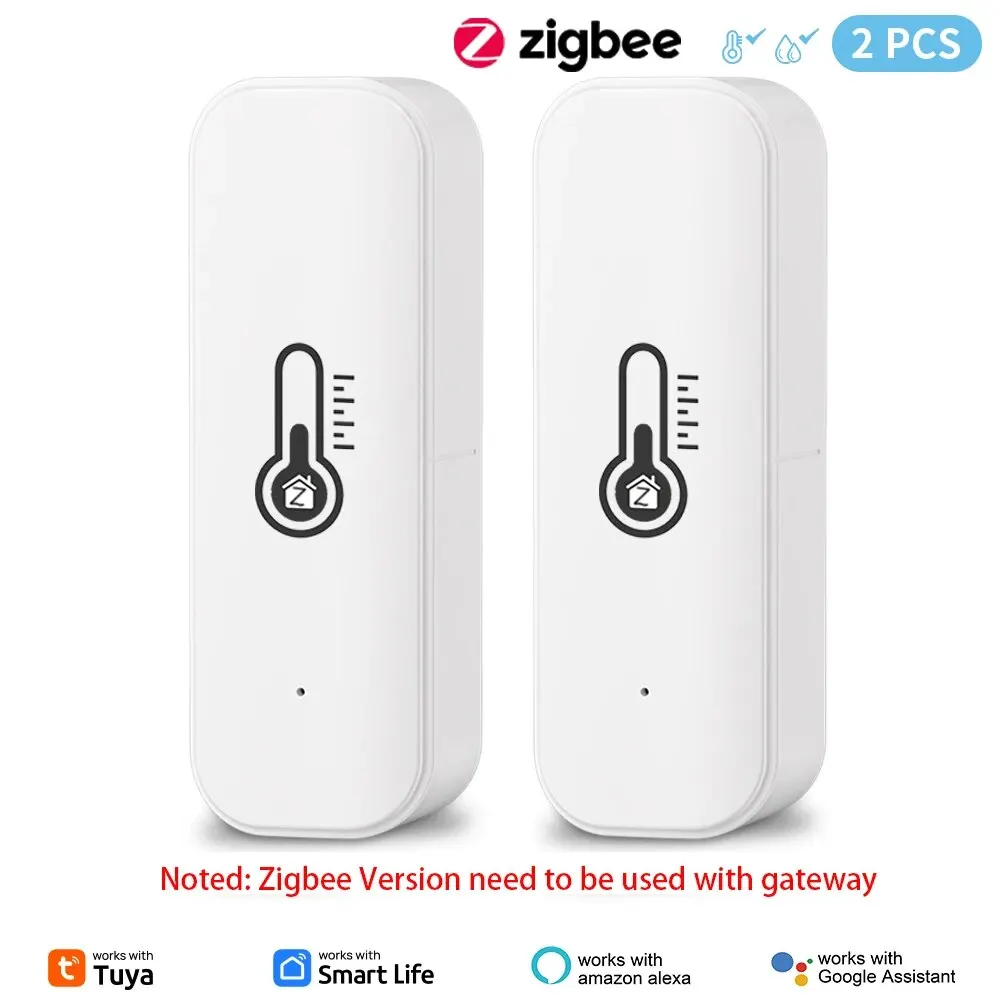 Smart Home Temperature & Humidity Sensor WiFi & Zigbee Enabled Thermometer
