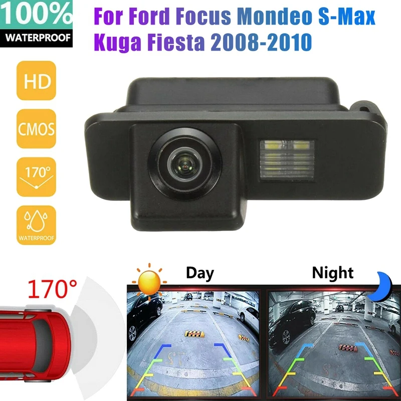 New-For Ford Focus Mk2 Mondeo S-Max Kuga Fiesta 2008-2010 Rear View Camera Backup Camera Reverse Parking Camera Night Vision