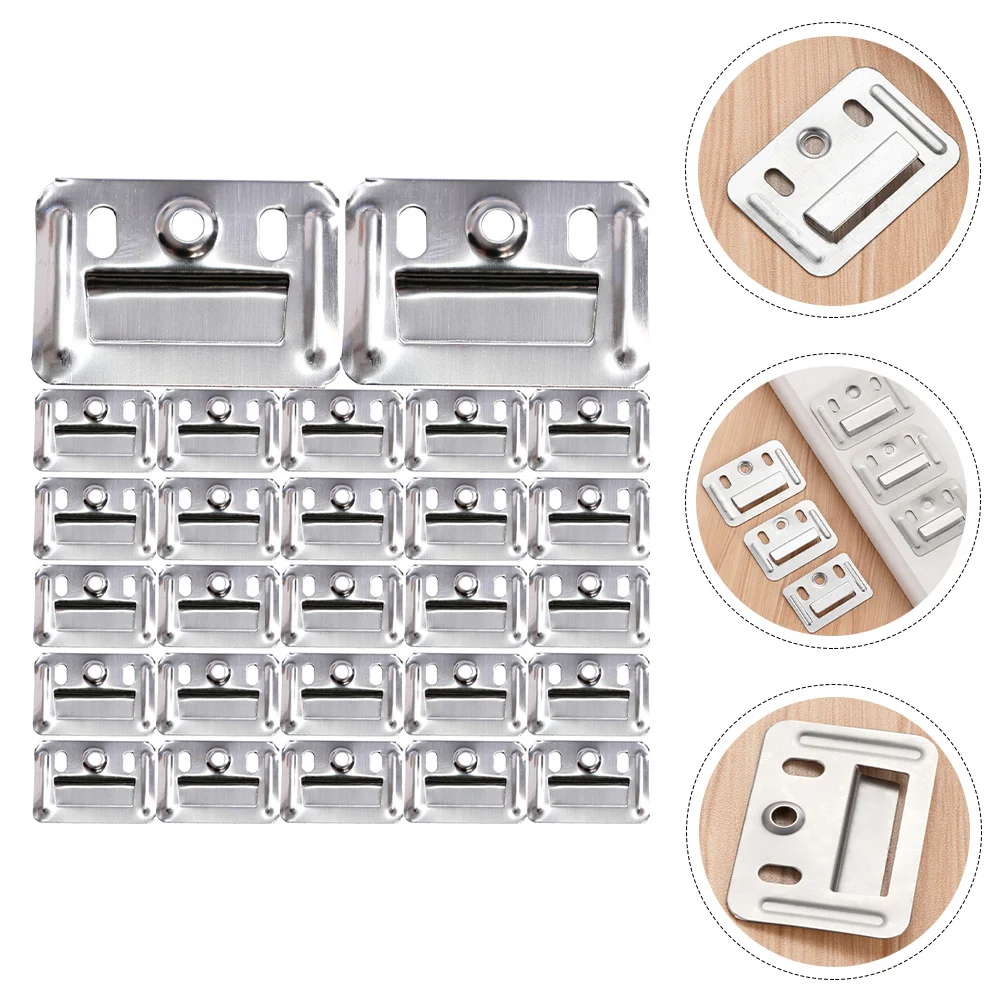 

Sets Stainless Steel Wall Panel Buckle Fixing Piece Wall Panel Buckle integrated wall board fastener Replacement Hardware