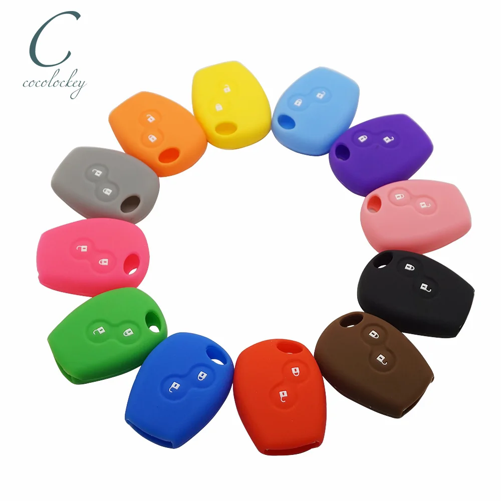 Cocolockey for Renault Kangoo DACIA Scenic Megane Sandero Captur Twingo Modus Silicone Key Cover Remote Control Car Accessories