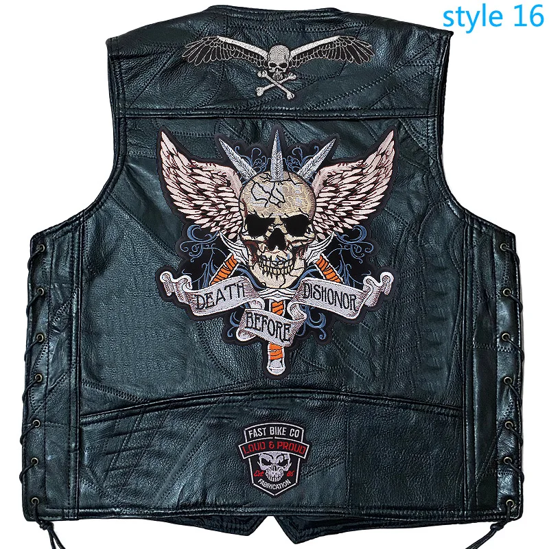 Production of Thorny Motorcycle Vest Sleeveless Trendy Loose Casual Vest Super Cool Personalized Harley Riding