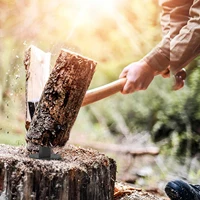 Wood Splitter Manual Log Splitter High Strength Steel Kindling Splitting Woods Splitting Stand Compact Small Firewood Cutter 1