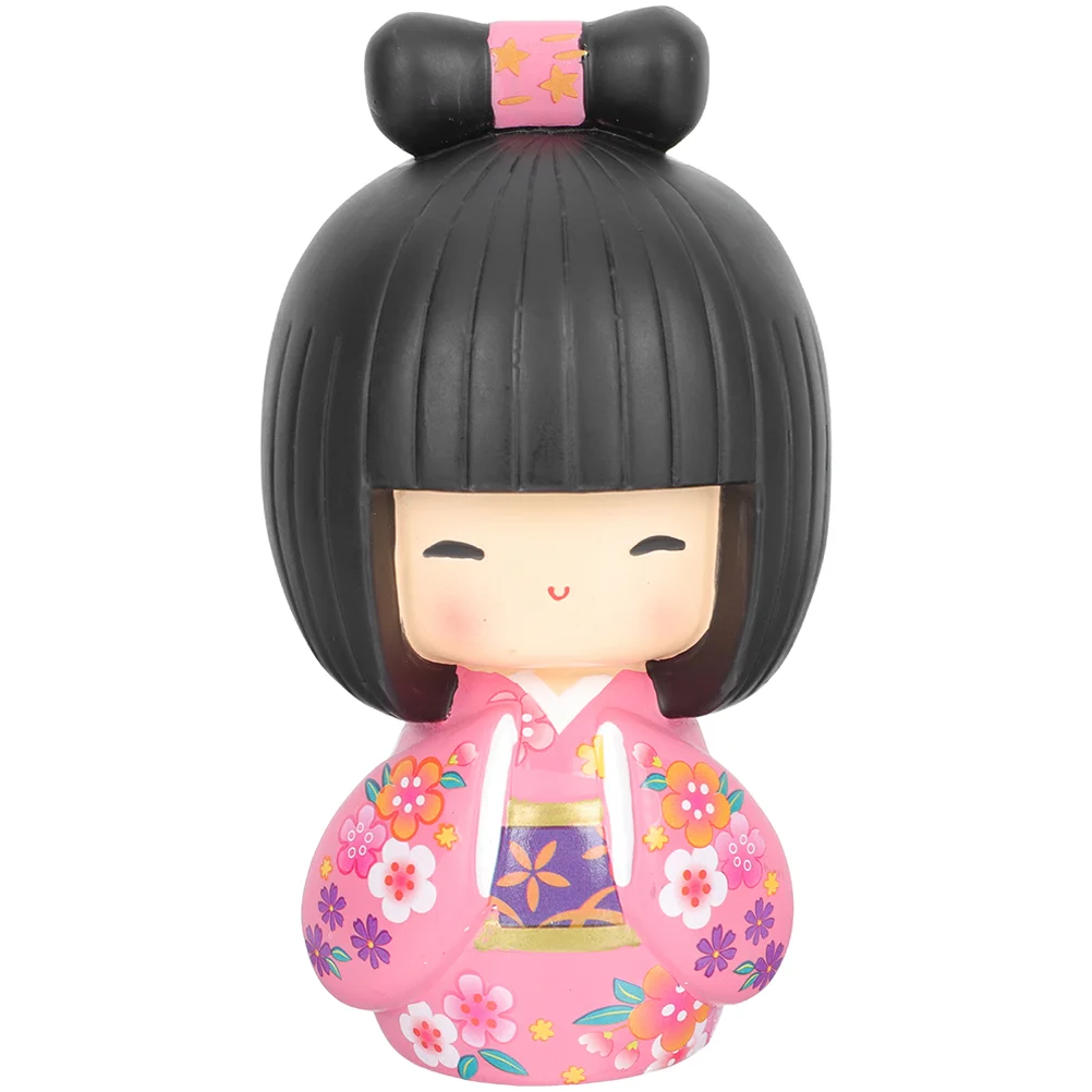 

Girls Gift Miniature Dolls Shop Decor Resin Decoration Asian Home Party Supplies Statue Housewarming Kokeshi