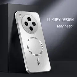Magsafe AG Matte Hard Magnetic Shockproof Slim Case with Silky Skin Finish for Vivo Y29 4G (Sliver)