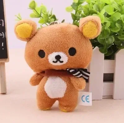 thumbnail image 1 of 1pcs Kawaii Standing 11CM Lover Rilakkuma Bear Plush Stuffed TOY Soft Figure DOLL Key Chain Design Pendant Charm TOY, 1 of 5