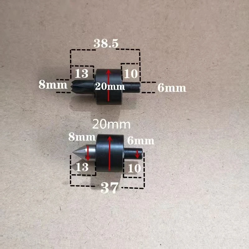 Lathe Spare Part Lathe Center Head Multifunction Drilling Tailstock Live Center Metal With Claw For Mini Lathe Machine Revolving DIY Accessorie 1 Set