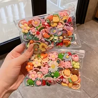 50pcs Cartoon Animal & Fruit Hair Ties - Colorful Woven Headbands for Girls  Polyester Material, All-Season Use Festive Gift 4