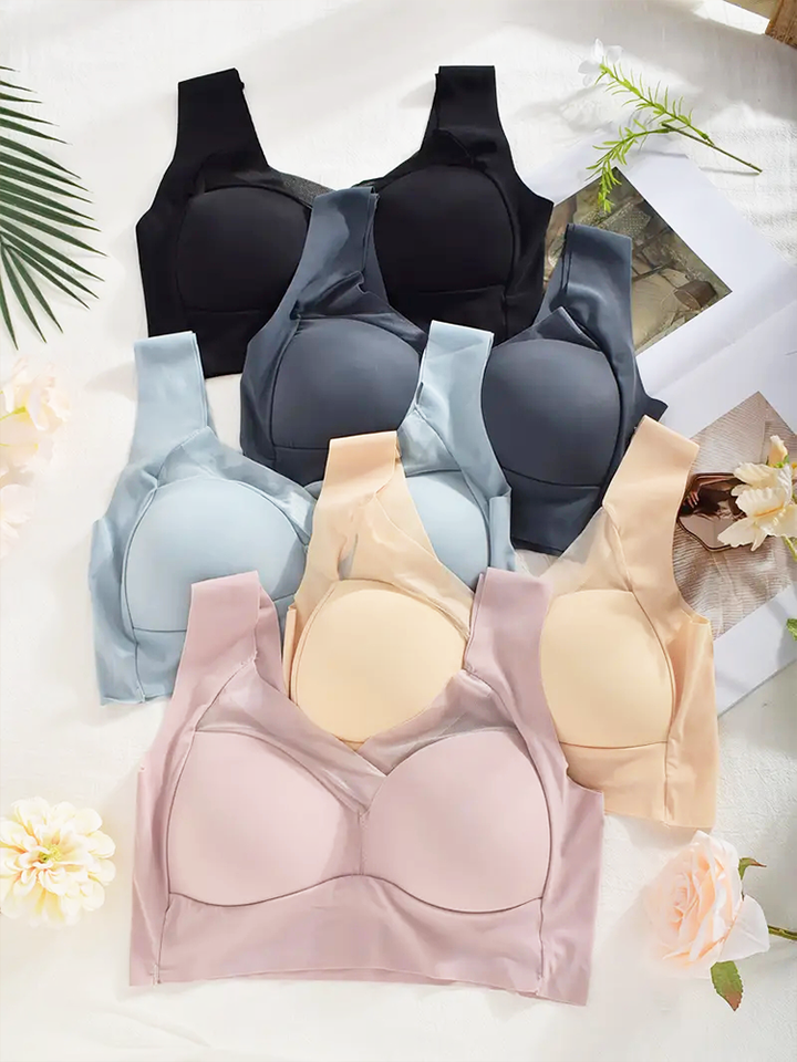 Women Seamless Bras Sports Plus Size Sexy Bras Patchwork Lace Push Up Underwear with Chest Pad Yoga Underwear Women Underwear