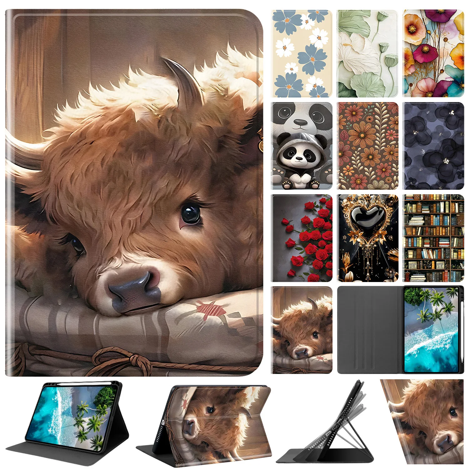 Versatile Tablet Case with Stand and Pen Slot