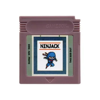 Crystal Clear Greenboy Creepy Black 16-Bit Game Cartridge
