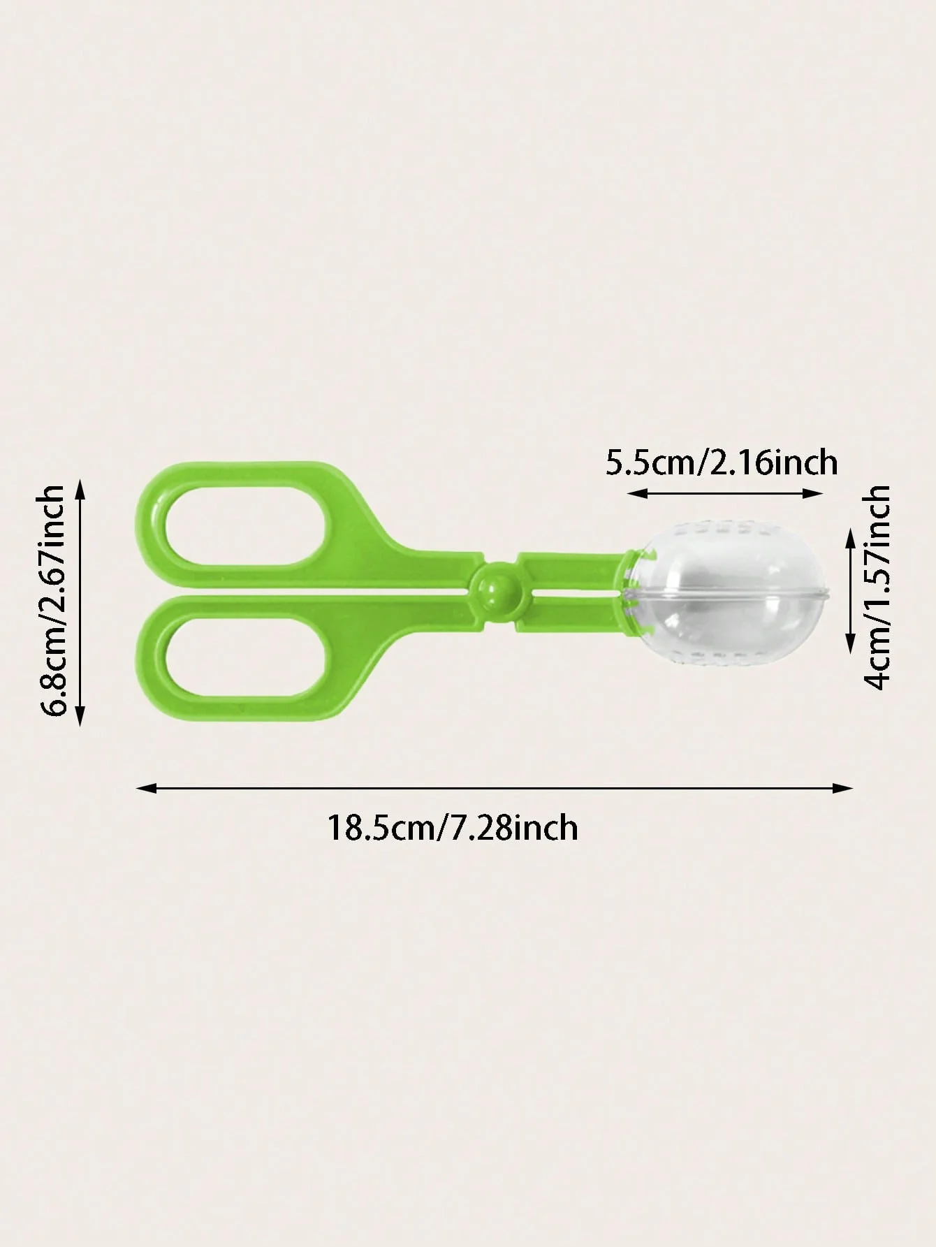 1pc-Crawler, land turtle, lizard, frog, spider, clip, transparent clip, pet cleaning tool