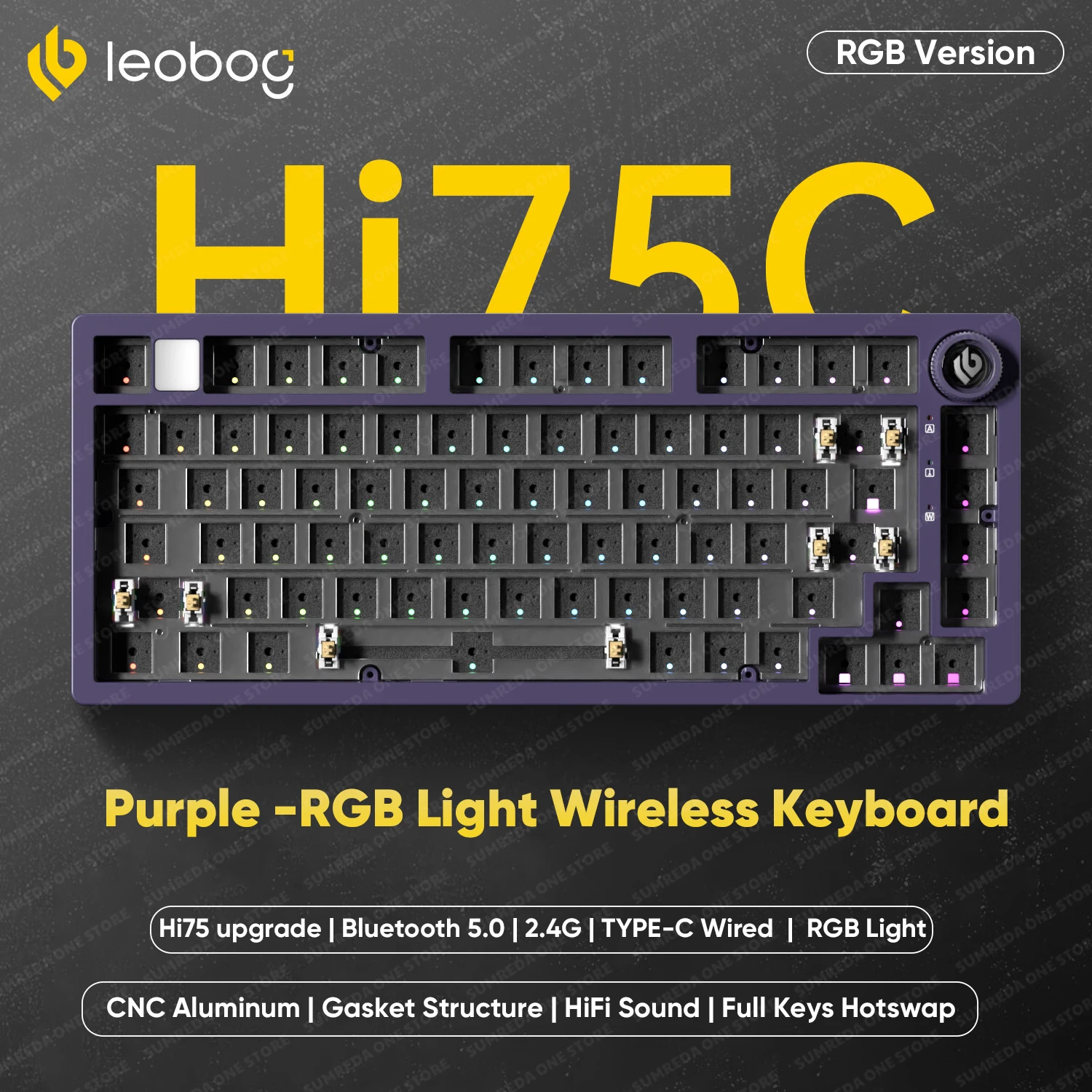 LEOBOG Hi75 Hi75C 81キー ホットスワップ メカニカルキーボードキット