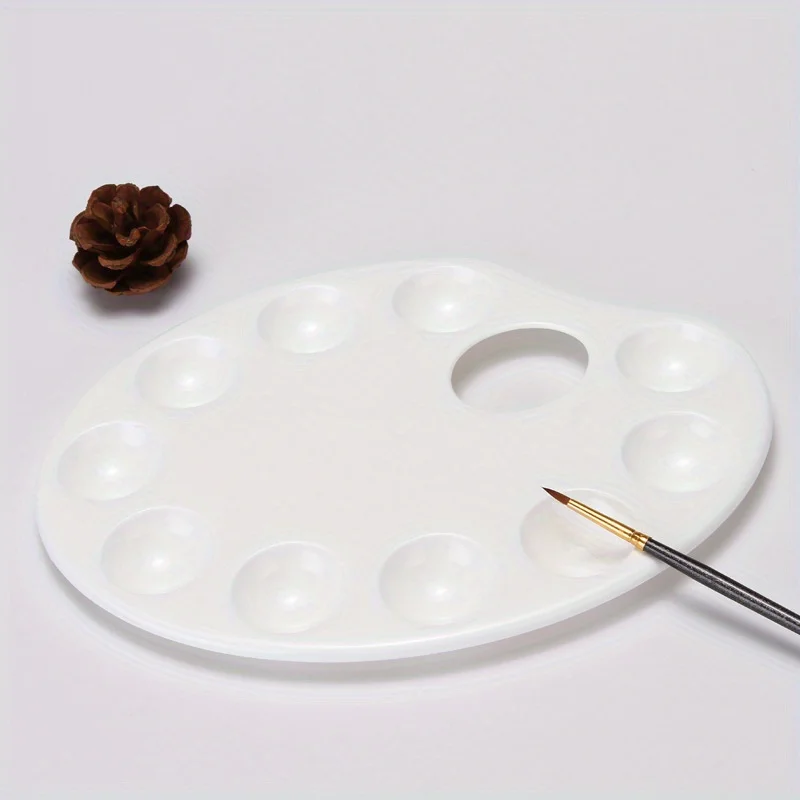 Painting Palette, Made of Environmentally Friendly Plastic, Reusable Art Tools Suitable for Gouache, Acrylic, Watercolor, Etc. - 3